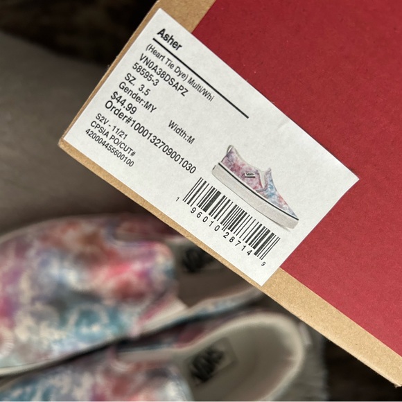 Vans Other - Vans Kids Sneakers in Pink and Blue Tie-Dye Slip On